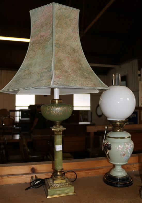 2 oil lamps